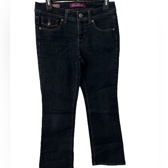 Gloria Vanderbilt Woman's Blue Denim Boot Cut Jeans Sz 4P - Picture 1 of 4